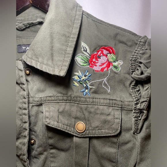 Tahari Big Girl Khaki Jacket Size 14/16 - Picture 5 of 8